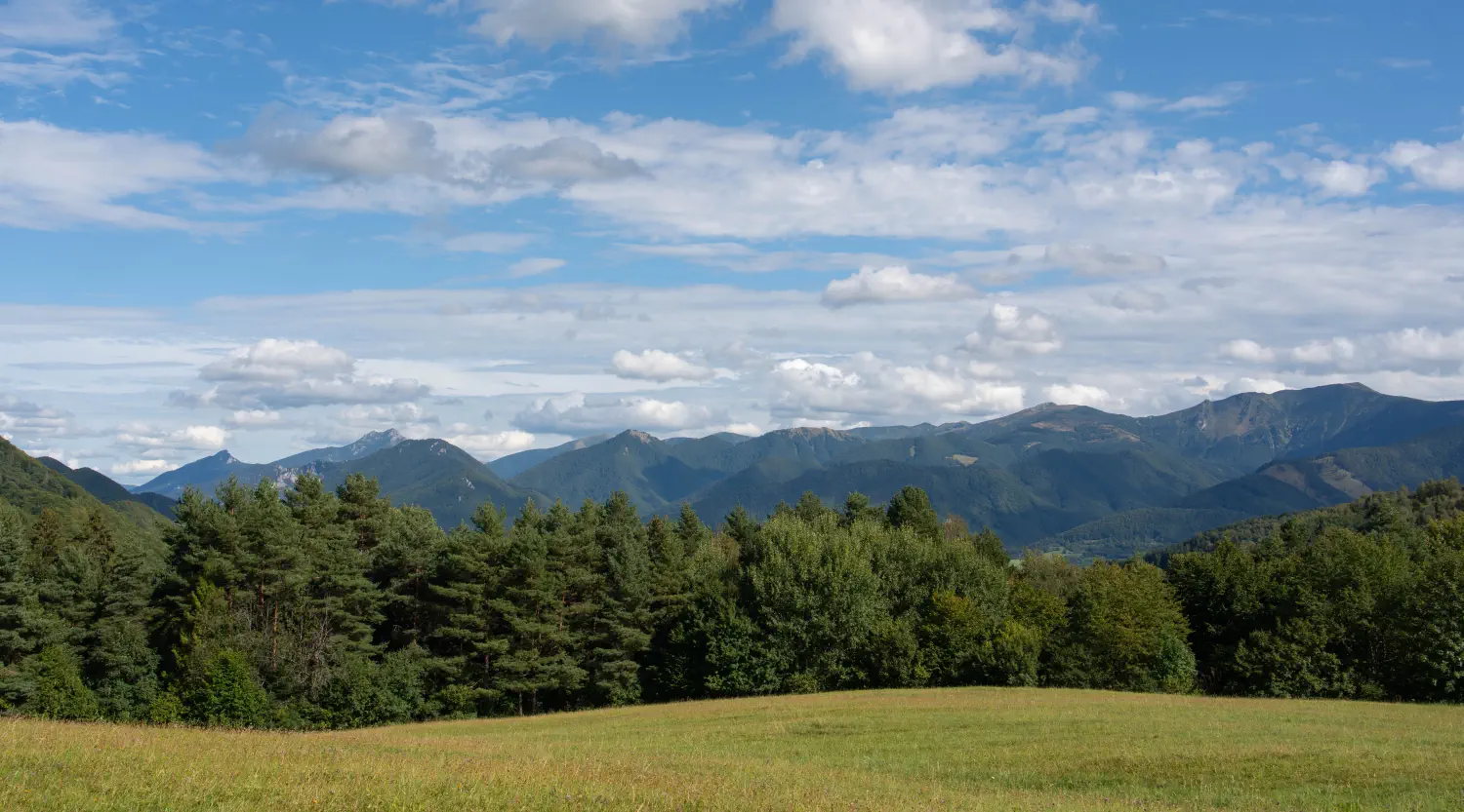 Widok na góry Mała Fatra