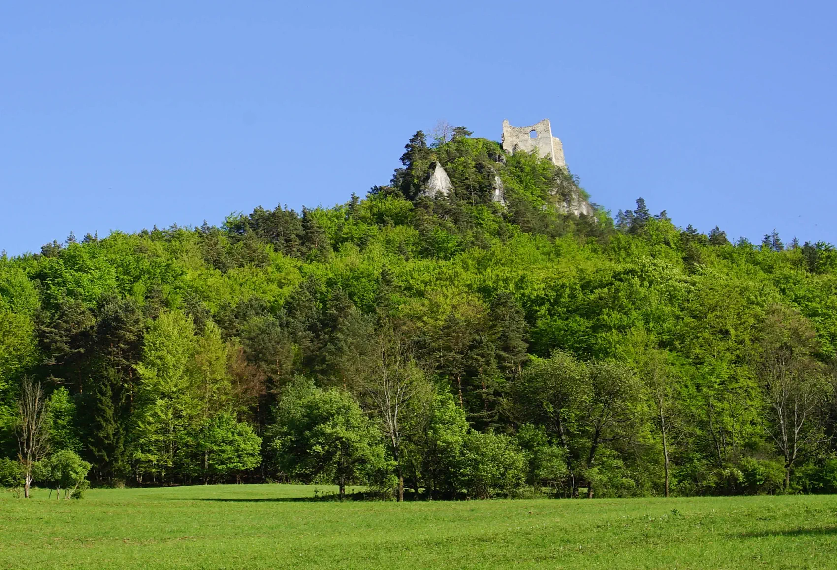 Hrad Hričov Pohľad na Hrad Hričov