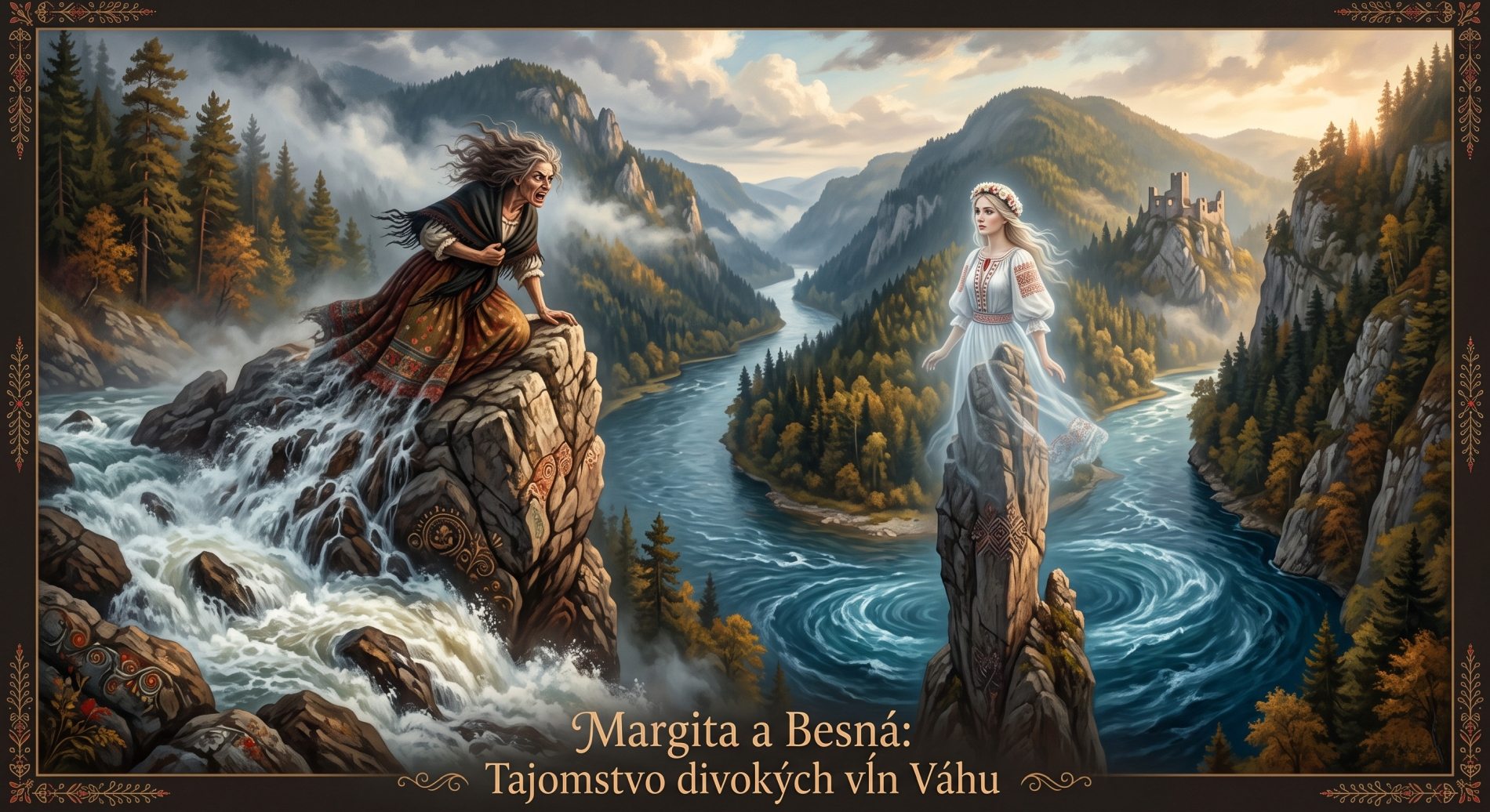 Ilustrácia legendy Margita a Besná