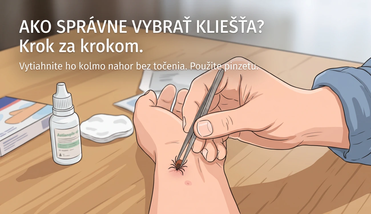 Správne vytiahnutie kliešťa